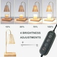 thumbnail image 4 of TOPCHANCES Candle Warmer Lamp with 2 Bulbs & Timing Function For Jar Candles Vintage Electric Candle Melter Top Melting for Scented Wax (Champagne, with Timer), 4 of 11