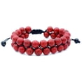 thumbnail image 1 of Pulseras para mujer, regalos para mujeres, hombres y mujeres, pulsera elástica de ágata de piedra natural con cuentas dobles de chakras de 8 mm, pulsera de ágata, 1 of 3