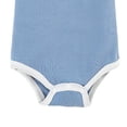 thumbnail image 6 of Agkizg Baby Solid Color Contrast Binding Short Sleeve Bodysuit, Crew Neck Soft Cotton Basic Onesie, Unisex Newborn Infant Summer Play Undershirt, 6 of 6
