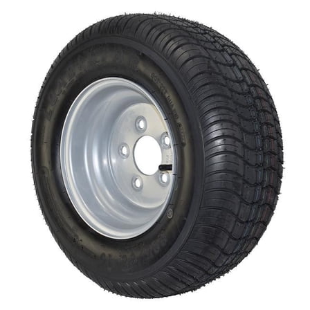 20.5X8.00-10 Loadstar Trailer Tire LRE on 5 Bolt Silver Wheel-RW-