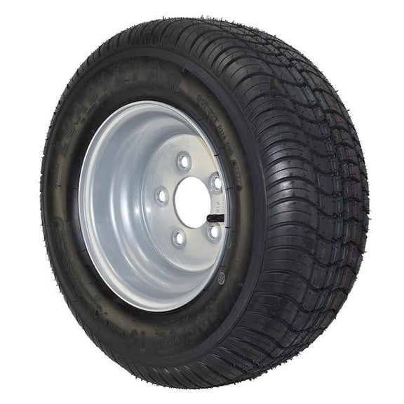 20.5X8.00-10 Loadstar Trailer Tire LRE on 5 Bolt Silver Wheel-RW-