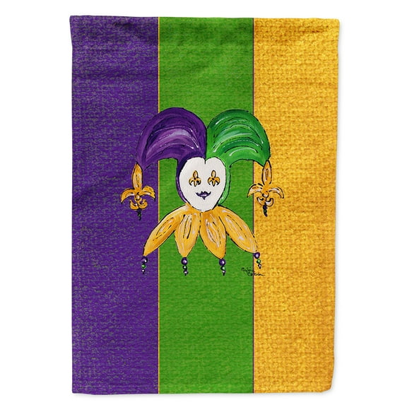 Mardi Gras Garden Flag