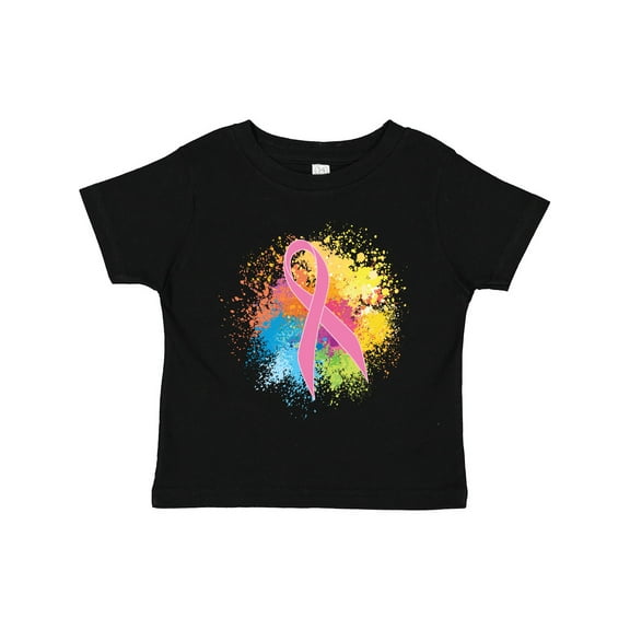 Inktastic Breast Cancer Awareness Ribbon Art Girls Toddler T-Shirt