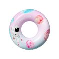 thumbnail image 2 of Anillo de natación para niños con forma de círculo extraño, anillo de natación inflable de doble capa con gradiente de dibujos animados para adultos y adultos, 2 of 3