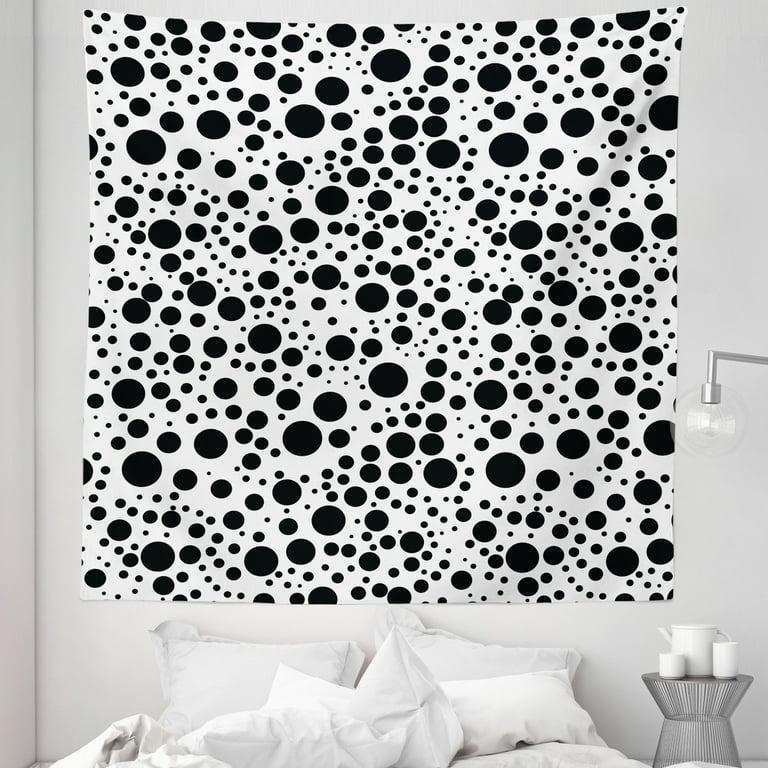 Small black and white tapestry sale