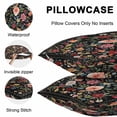thumbnail image 5 of Throw Pillow Covers 26x26 Inch Set of 2, Watercolor Flowers Waterproof Outdoor Pillow Covers, Farmhouse Floral Vintage Black Decorative Cushion Pillowcases for Couch, Sofa, Bed, Garden, Patio, 5 of 9
