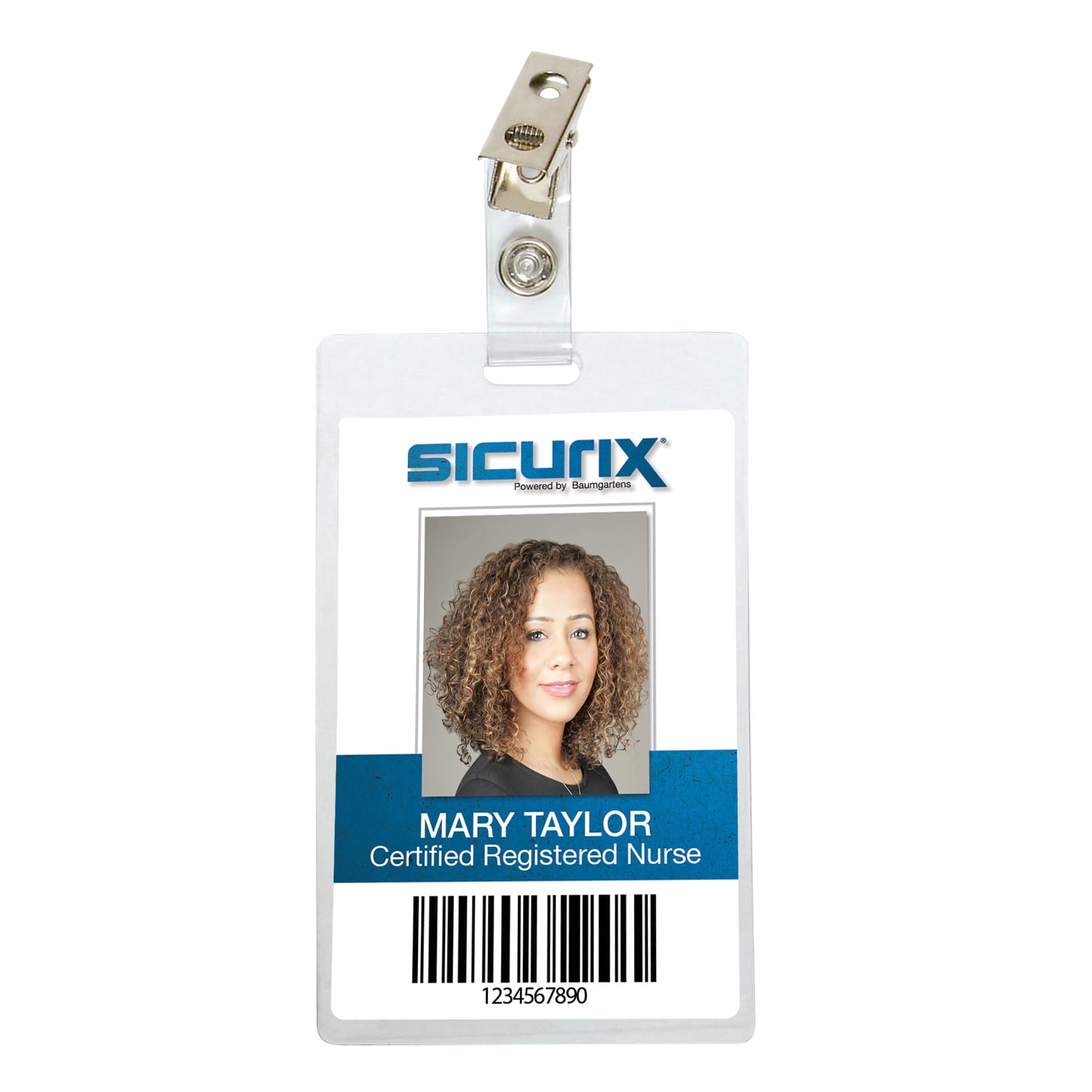 Baumgartens Sicurix Clip Self-Lamtg. Badge Holders