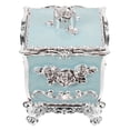 thumbnail image 1 of Household Cotton Pad Storage Box Flower Embossment Makeup Sponge Storage Box, 1 of 9