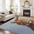 thumbnail image 2 of 5x8 Area Rugs for Living Room, Blue Tiger Non Slip Area Rugs for Kitchen Bedroom Entryway, Funny Animals Modern Art Washable Carpet Runner Rug Floor Mats for Bedroom Home Decor, 2 of 8