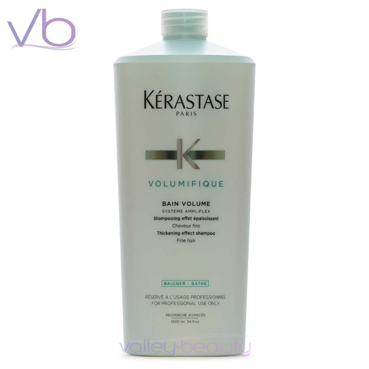 selvfølgelig frakobling stun Kerastase Volumifique Bain Volume | Thickening Shampoo with Pump for Fine  Hair, 1000ml - Walmart.com