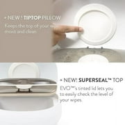 Prince Lionheart EVO Wipes Warmer - Baby Wipe Warmer with Glow Nightlight in White/Grey
