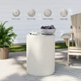 thumbnail image 4 of COSIEST 21'' Outdoor Side Table, Concrete End Table, 4 of 7