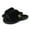 Black, variant on Fuzzy Indoor Slippers for Women Open Toe with Memory Foam, Soft Faux Fur Nonslip House Slippers(Rose,M)