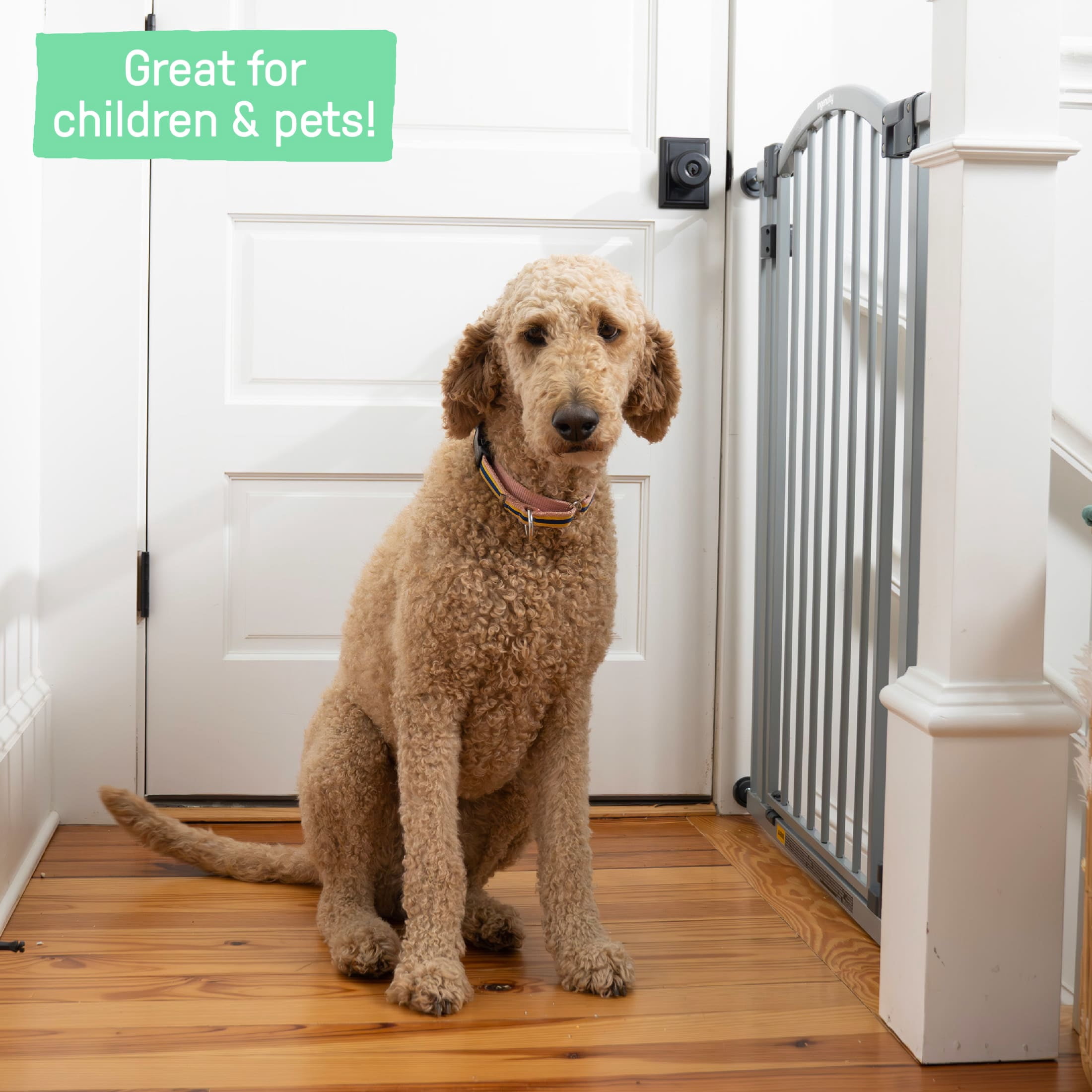 Summer Infant Extra Tall & Wide Safety Pet and Baby Gate, 29.5"-53" Wide, 38" Tall - Gray