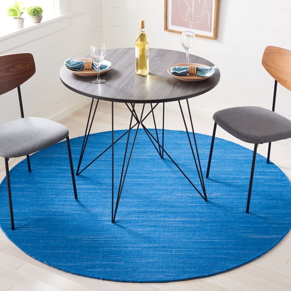 Safavieh Kilim Roderick Solid Area Rug, Blue, 6' x 6' Round