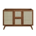 thumbnail image 6 of Single Sink Vanity Cabinet, Walnut White, Wood, Hotel Bedroom Bathroom, Modern Contemporary HB36313, 6 of 15
