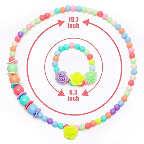 Collar y Pulsera BigOtters 3 Juegos Para Niñas Pequeñas