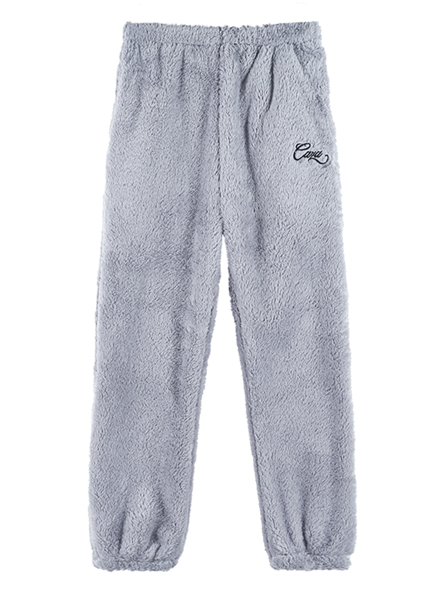 Cindysus Women Sleepwear Fuzzy Fleece Pajama Pants Solid Color Pj ...