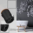 thumbnail image 3 of Timotech Bote de Basura con Tapa de Bamb&uacute;, Bote de Basura para Ba&ntilde;o con Pedal, Bote de Basura para Cocina de 3 Litros Elegante con Mecanismo de Cierre Suave con Contenedor Interi, 3 of 7