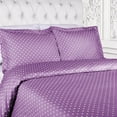 thumbnail image 3 of HomeRoots 528131 13 x 10 x 3.75 in. Cotton Blend Duvet Cover Set, Lilac - King Size - 3 Piece, 3 of 5