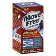 Move Free Advanced Plus Msm And Vitamin D3 Joint Health Tablet, 80 Count | Bundle of 10 Each