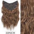 thumbnail image 1 of Typpkmm 7 Unids/Set 16 Clips ExtensióN De Cabello Negro Largo Liso Pelo Natural Ombre Peluca Fibra Resistente Al Calor Para Peinado De Mujer, 1 of 7