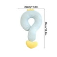 thumbnail image 3 of SPOORYYO Ice Silk Cool Feeling Question Mark Pillow, Office Nap Pillow and Car Neck Support with Cute Designs, 3 of 6