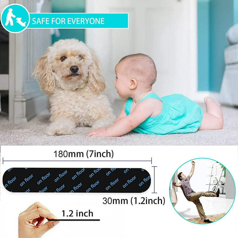 8pcs Reusable Washable Carpet Pad Fixed Sticker Rug Corners Silicone Anti  Slip Tape Gripper For Bath Living Room Home Bedroom - Bath Mats - AliExpress