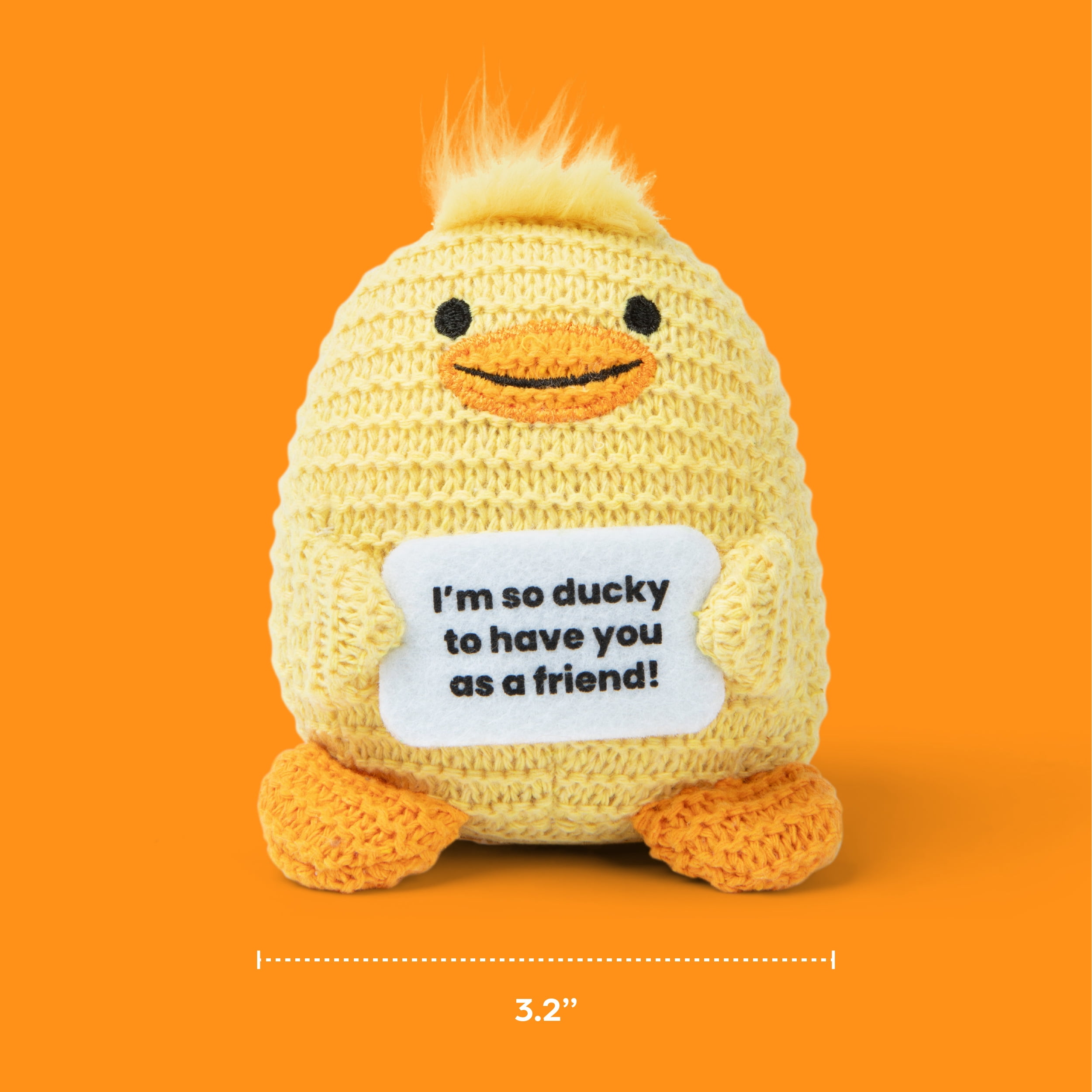 Lil Cheers Duck by Relatable, Uplifting Easter Plush Toy with Positive Message, Cute Gifts