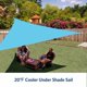 thumbnail image 5 of 3X3X3M Impermeable de Esquinas Sun Shelter Toldo Parasol Al Aire Libre Jardín Patio Sombra Tela Vela-Verde, 5 of 5