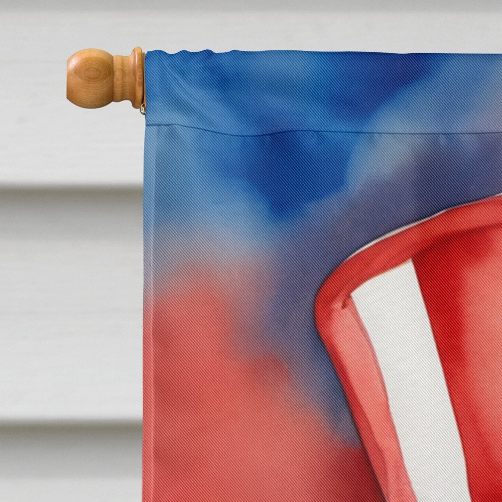 Dogue de Bordeaux Patriotic American House Flag 28 in x 40 in