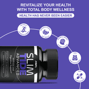 (3 Pack) Slimtide Advanced Daily Health Management Capsules, Slim Tide Advanced Formula (180 Capsules)