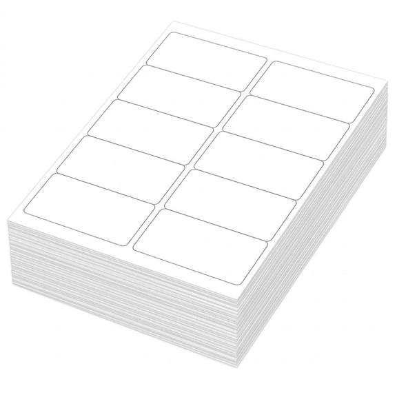 2x4 Inch White Label Stickers, Printable Matte Finish 10 per Sheet 300 Total, for Laser Inkjet Printer, Address Shipping Product Packaging