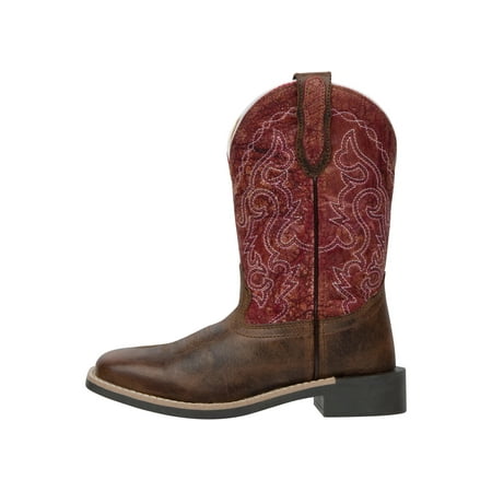 

Smoky Mountain Boots Childrens Western Brown Burgandy