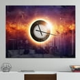 thumbnail image 2 of DesignArt Grande Horloge Murale Vue Éclipse Complète, 2 of 2