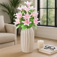 thumbnail image 3 of Bouquet de 18 Roses Artificielles Style Européen Arrangement Floral pour Table à Manger Rebord de Fenêtre Maison Bureau Fête Mariage Réception Cadeau Romantique Centre de Table de Salon Déco pour Accent Rustique de la Maison, 3 of 6