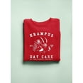 thumbnail image 3 of Krampus Day Care Horror Holiday Tee Women's Sweatshirt, 3 of 4