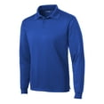 thumbnail image 5 of Yellow Rooster Men's Long Sleeve Micropique Sport-Wick Polo Shirt True Royal 4XL, 5 of 8