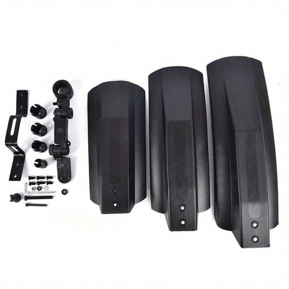 Snow Bicycle Mudguard 20 Inch 26 Inch Fat Bike Fender 2 Pcs Front Rear Mud Guard For Fatbike MTB Bikes Cycling Bicycle Fenders