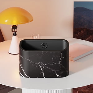 TIMIFIS Plastic Trash Can, Desk Organizer Table Trash Can for Desk Trash Can Desktop Trash Can for Desk Bedroom Office Kitchen