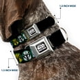 thumbnail image 2 of Star Wars Pet Collar, Dog Collar Metal Seatbelt Buckle, Star Wars the Mandalorian Helmets Black Multi Color, 11 to 16.5 Inches 1.0 Inch Wide, 2 of 8