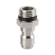 thumbnail image 1 of Acoplamiento rápido para hidrolavadora de 1/4 de pulgada, adaptador de hidrolavadora de acero inoxidable para válvulas de bola Rosca macho, 1 of 9