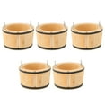 thumbnail image 3 of Maison de Poupée Bassin Rond, Travail Exquis Bassin en Bois Miniature Compact Portable pour Jouets, 3 of 7