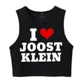 thumbnail image 3 of Camiseta corta gótica, camiseta corta con la frase "I Love Joost Klein", camiseta vintage de manga corta con cuello redondo, camiseta clásica, 3 of 4