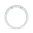 thumbnail image 2 of ANGARA Natural 0.07 Ct. Diamond Stackable Stackable Ring in 14K White Gold for Women (Ring Size: 3.5), 2 of 10