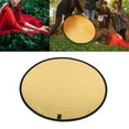 thumbnail image 1 of Silver Gold 2 In 1 Reflector Portable Mini Round Light Reflector with Portable Photography Reflector, Reflective Cloth Metal Color, 1 of 7