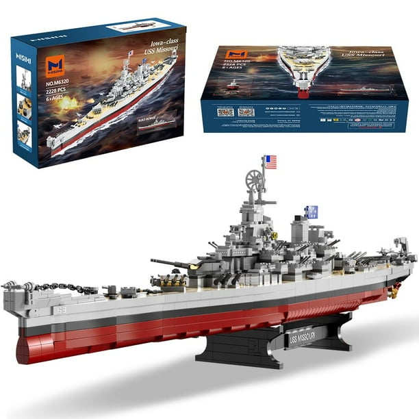 Kit de construcción MISINI M6320 Military Series USS Missouri