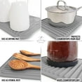 thumbnail image 4 of Zulay Kitchen 2 Pack 9"x12" Silicone Trivets For Hot Pots and Pans Heat Resistant Trivet - Grey, 4 of 7