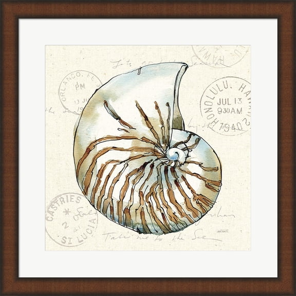 Coastal Breeze V by Anne Tavoletti, Framed Wall Art, 19.75W x 19.75H