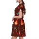 thumbnail image 2 of Balery Fire Extinguisher Vestidos sueltos de manga corta para mujer, vestidos de verano 2025, vestidos casuales de corte A con vuelo., 2 of 6